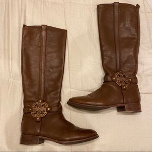 Tory Burch Amanda Brown Riding Boot 8.5